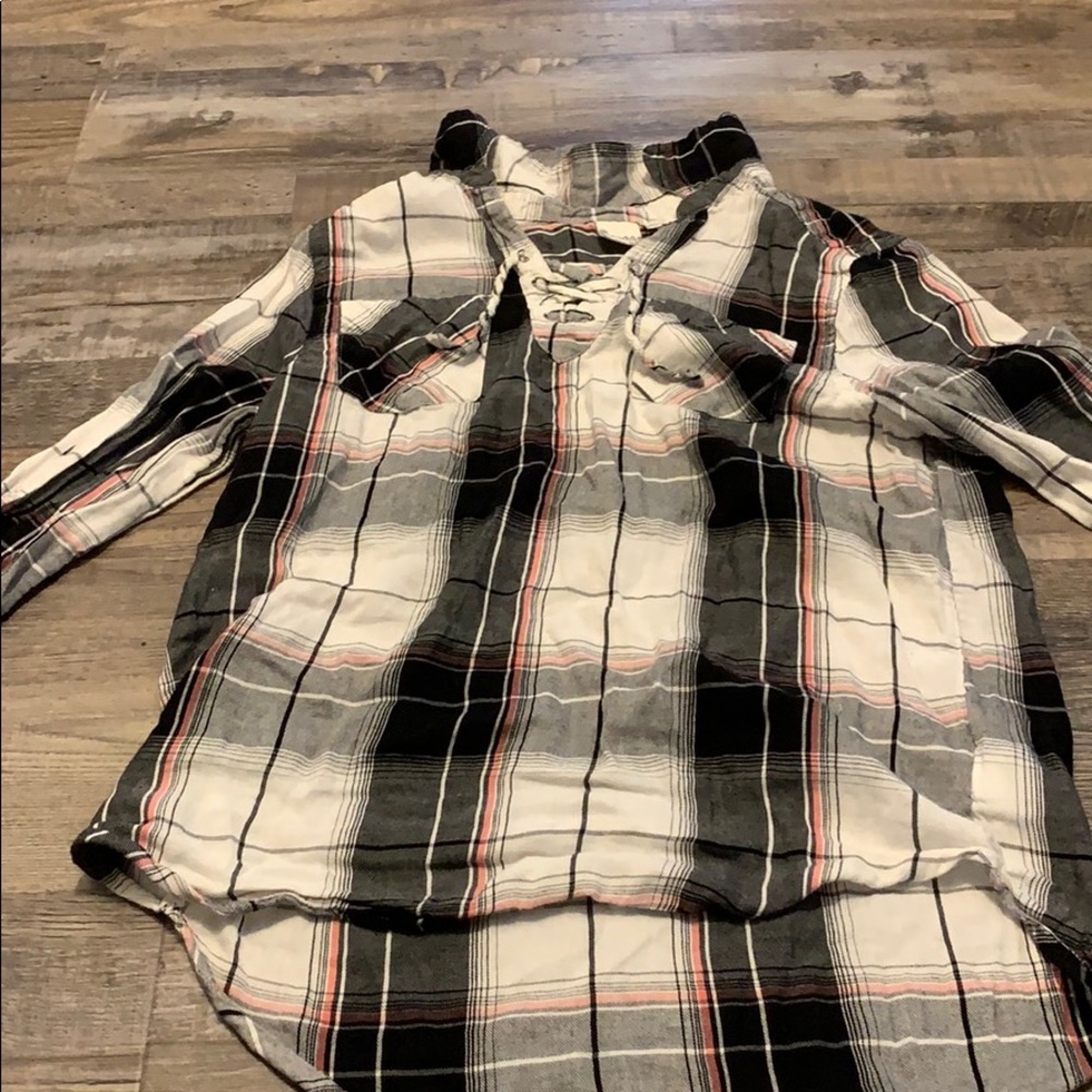 Girls plaid tunic-sz16